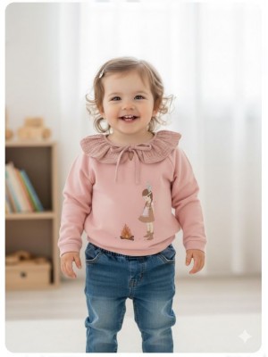 Sudadera rosa india Mon petit bonbon