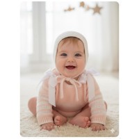 Conjunto bebe punto rayas Nini