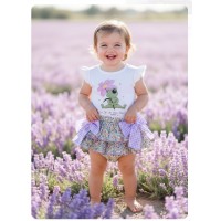 Conjunto camiseta rana flor Pio pio