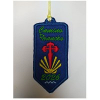 Parche bordado flecha 3D personalizado camino y año