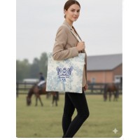 Bolsa equestrian algodón con bordado