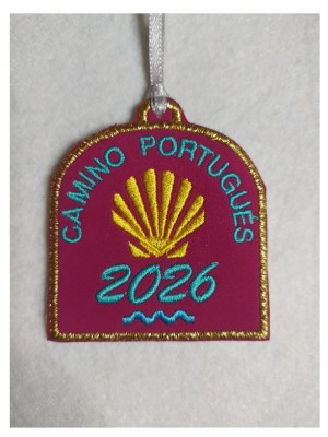 Parche rosa camino de Santiago