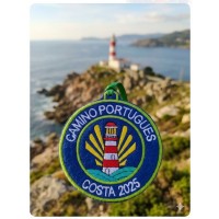 Portuguese Way Coast Blue Lighthouse Patch