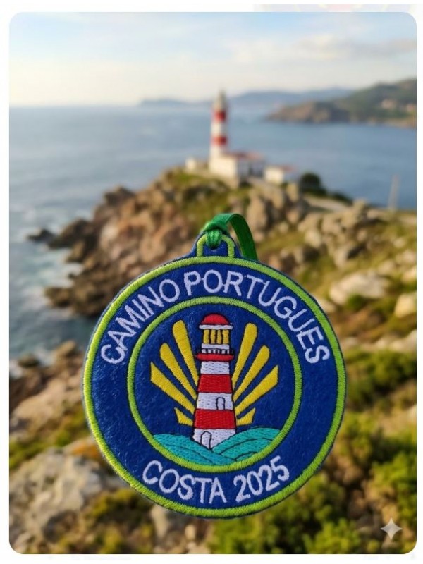 Portuguese Way Coast Blue Lighthouse Patch