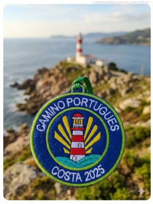 Portuguese Way Coast Blue Lighthouse Patch