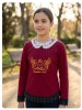 Sudadera equestrian polo grana Ana Leza