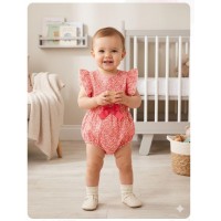 Mono peto coral Ana Leza