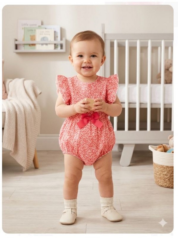 Mono peto coral Ana Leza