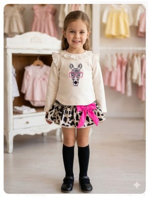 Conjunto cebra sudadera braga falda Ana Leza