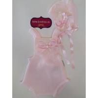 Conjunto ranita y capota de punto Nini
