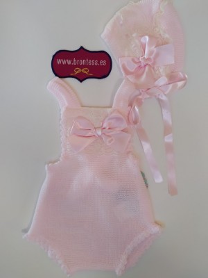 Conjunto ranita y capota de punto Nini