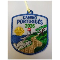 Parche camino Santiago Portugués costa faro y mar