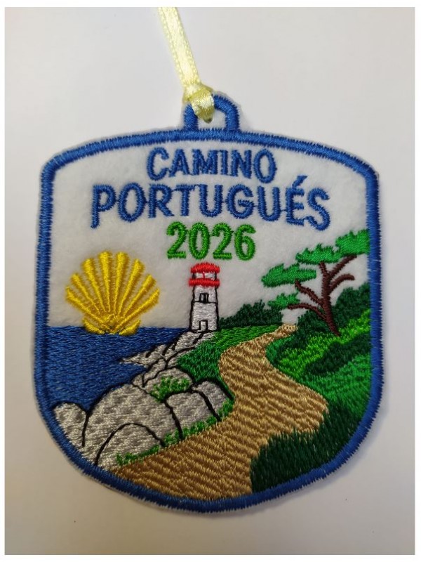 Parche camino Santiago Portugu&eacute;s costa faro y mar