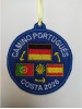 Parche bordado Camino de Santiago Portugués bandera Alemania