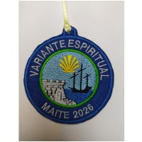 Parche bordado variante espiritual con tu nombre y año