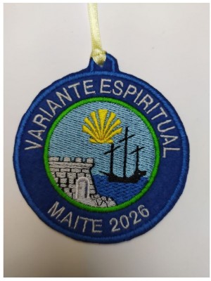 Spiritual variant embroidered patch with your name and year