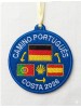 Parche bordado Camino de Santiago Portugués bandera Alemania