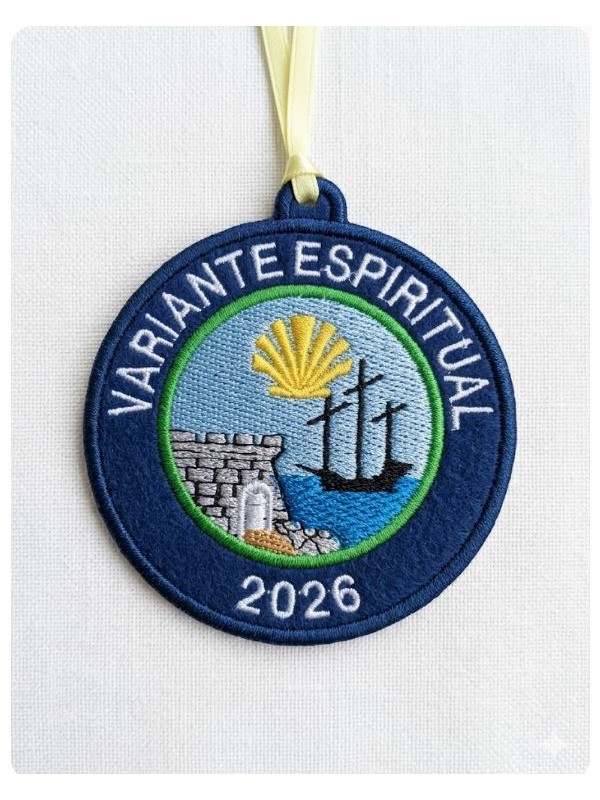 Parche bordado variante espiritual con a&ntilde;o