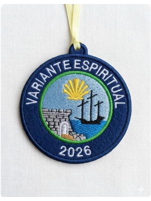 Spiritual variant embroidered patch with year