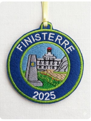 Finisterre embroidered patch personalizes year