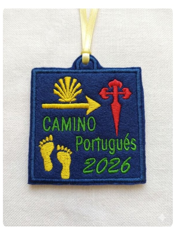 patch to personalize with the year and name of the Camino