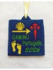 Parche cuadrado camino Santiago Portugués