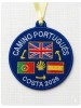 Parche bordado bandera reino unido camino portugues costa con año