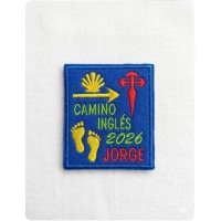 Parche camino de Santiago Inglés con tu nombre y año
