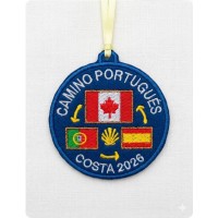 Embroidered patch, Portuguese Way of St. James, Canada coast