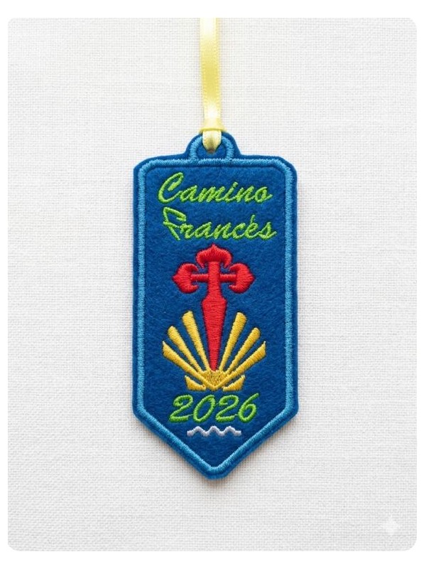 Custom 3D arrow embroidered patch path and year