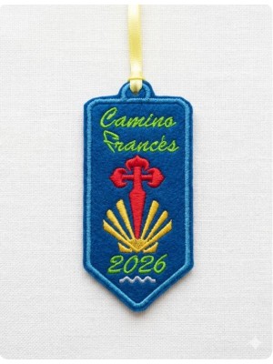 Custom 3D arrow embroidered patch path and year