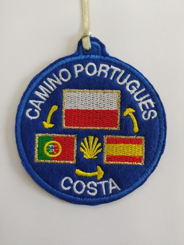 Parche bordado bandera Polonia camino portugues costas