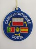Parche bordado bandera Polonia camino portugues costas
