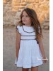 Vestido Tilo Noma Fernández blanco bordado