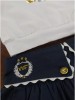 Conjunto Olmo falda camiseta blanca Noma Fernández