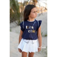 Conjunto Olmo short falda y camiseta Noma Fernández