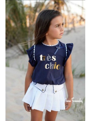 Conjunto Olmo short falda y camiseta Noma Fernández
