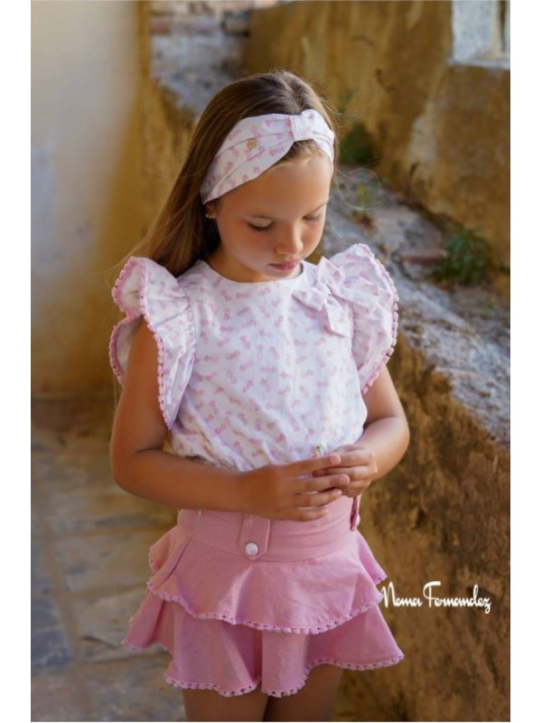 Conjunto Sauce short falda pi&ntilde;as Noma Fern&aacute;ndez