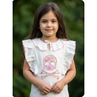 Camiseta calavera Mon petit bonbon