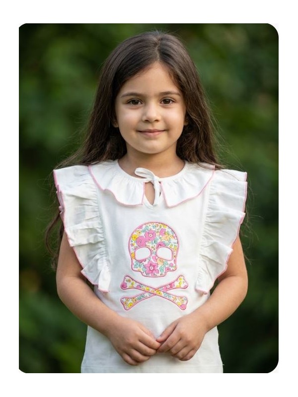 Camiseta calavera Mon petit bonbon
