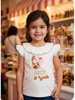 Camiseta Yorkie Mon petit bonbon