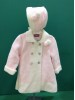 Conjunto abrigo capota punto rosa Nini